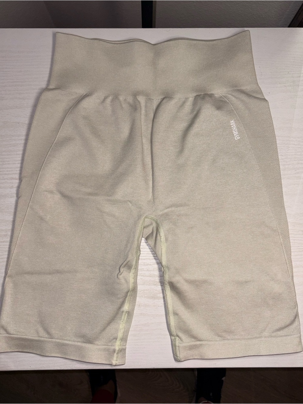 Gymshark Seamless High-Rise Biker Shorts in Sage Green